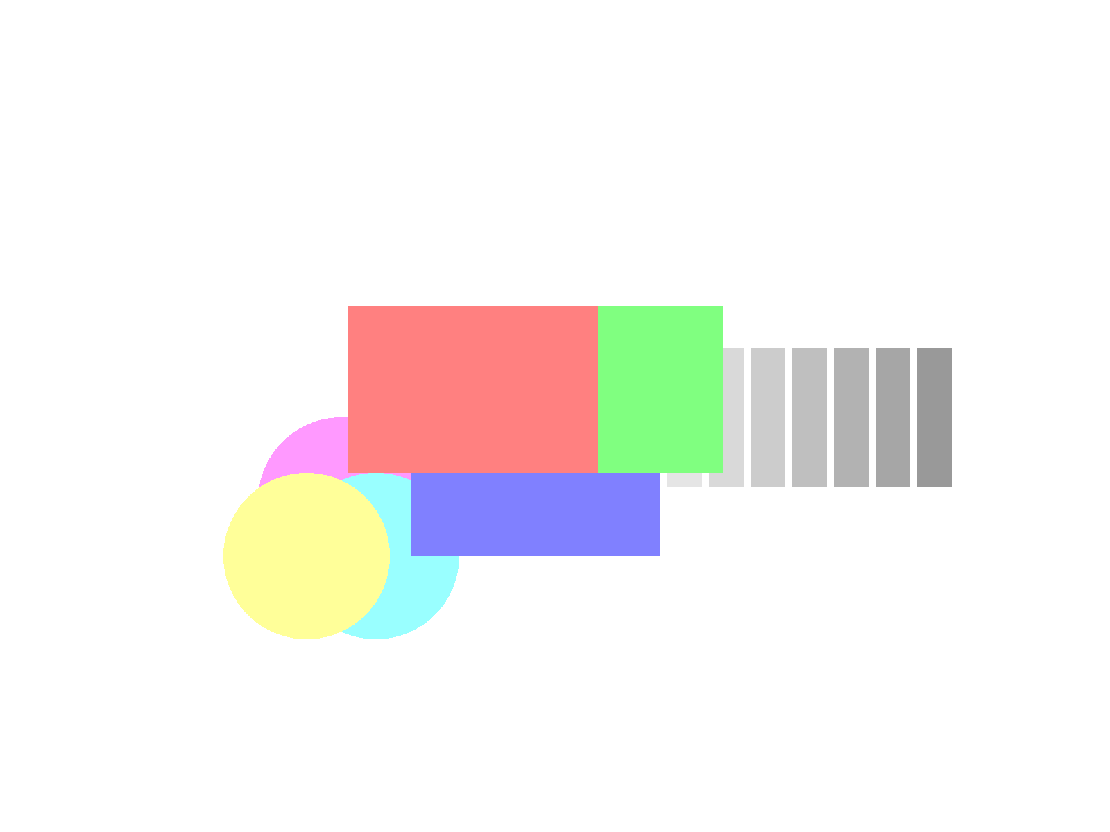 Alpha blending rendered by the new WebGL GAL